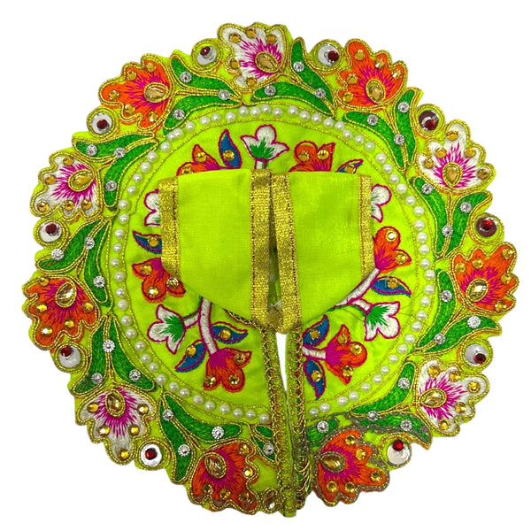 Laddu Gopal poshak/Dress | Bal Gopal Poshak Handmade Embroidered Dress with Stone & Jari Work Size 0 to 6 - Achleshwar