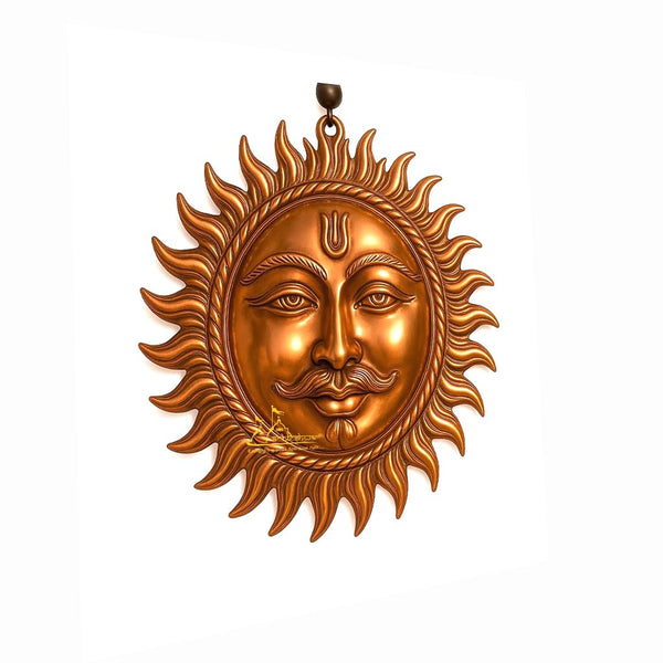 Surya Dev Copper Wall Hanging