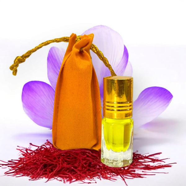 Achleshwar Pure Kesar Attar/Itra for God with Long Lasting Natural Fragnance obtained from Flowers Without Alochol/Essence