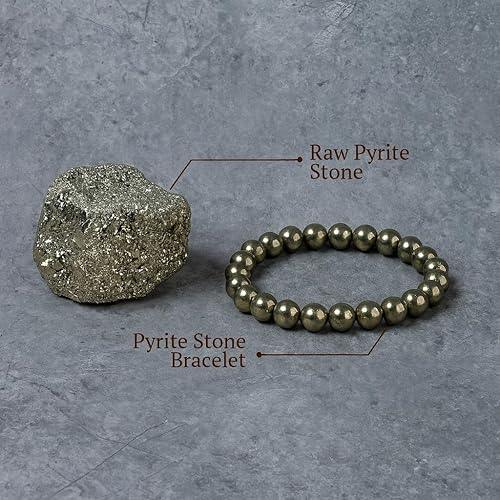 Raw Pyrite Bracelet with Certificate of Authenticity - Achleshwar