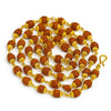 8mm Rudraksha Mala with Golden Caps - Achleshwar