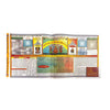 Hindi panchang paperback book with illustrated calendar charts on open pages