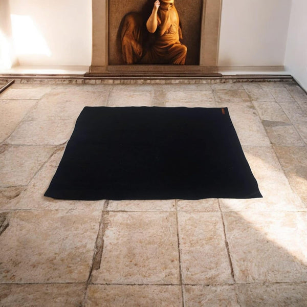 Black Woolen Pooja Aasan