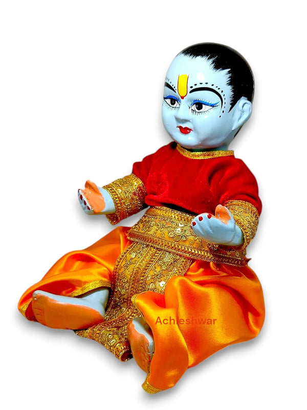 Laddu Gopal kanha ji Dress Statue Murti Bal Gopal Idol - Achleshwar