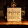 Kuber Card of Abundance For Wallet | Kuber Yantra Numbers Small 2 Inch X 2 Inch Copper Yantra - Achleshwar