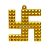 Brass Swastik Pyramid Wall Hanging Traditional Vastu Yantra for Positive Energy - Achleshwar