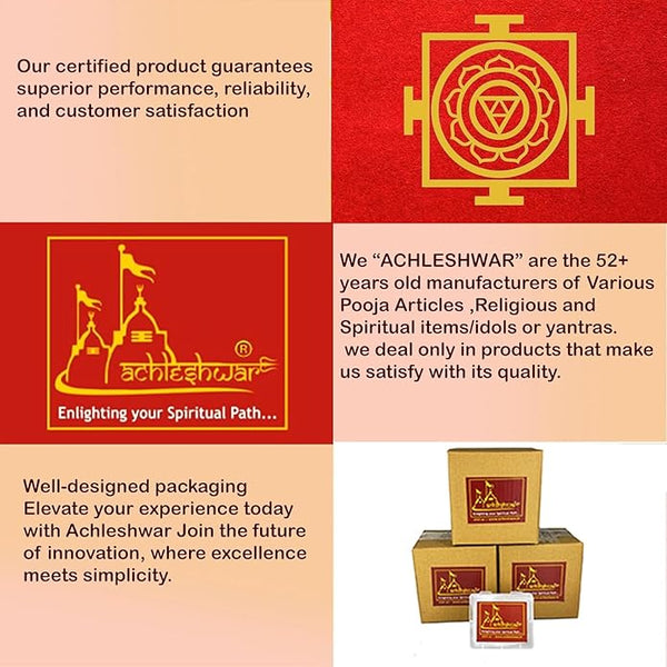 Achleshwar Triangular Mangal Yantra for Magalik Dosha, Evil Effects, Appeasement of Planet Mars, Pocket Yantram, Energised, Copper,