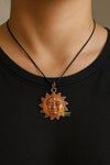Sun Face Copper Pendant Metal Traditional Design - Achleshwar