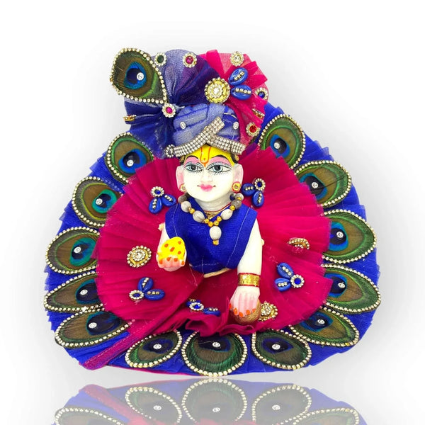 Small Vaijyanti Mala for God Idol Small Mala Garland Haar for Car Idols, Moti Mala for Statue, Figurines, 7 cm Pack of 4 - Achleshwar