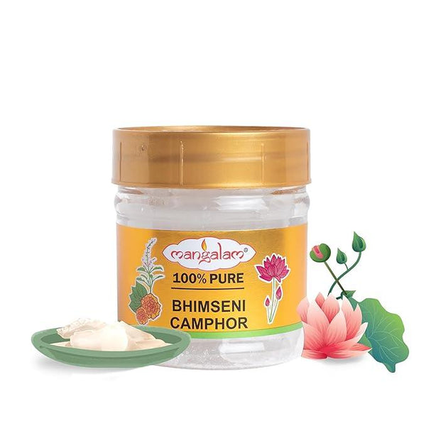 Bhimseni Camphor 100% Pure & Organic for Puja & Aarti – Achleshwar - Achleshwar