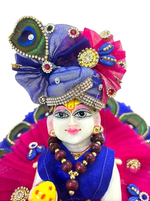 Achleshwar Small orignal Laal Chandan Red Sandalwood Mala for God Idol Small Mala Garland Haar for Car Idols, Moti Mala for Statue, Figurines, 7 cm size 0 to 5 No Laddu gopal