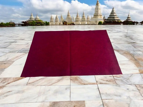 Premium Maroon Woolen Aasan - Achleshwar
