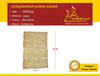 Grass Kusha aasan mat, 2 ft x 4 ft, straw brown, premium quality badge