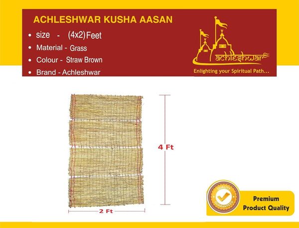 Achleshwar Grass Kusha Aasan Mat 2 x4 Feet