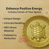 Achleshwar Vastu Feng Shui Designer Brass Tortoise with Plate