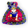 Small Vaijyanti + Tulsi Mala for God Idol Small Mala Garland Haar for Car Idols, Moti Mala for Statue, Figurines, 7 cm Pack of 4 - Achleshwar