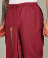 Pure Cotton Readymade Dhoti With Pocket Red Colour Free size - Achleshwar