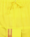 Pure Cotton Readymade Dhoti With Pocket Yellow Colour Free size - Achleshwar