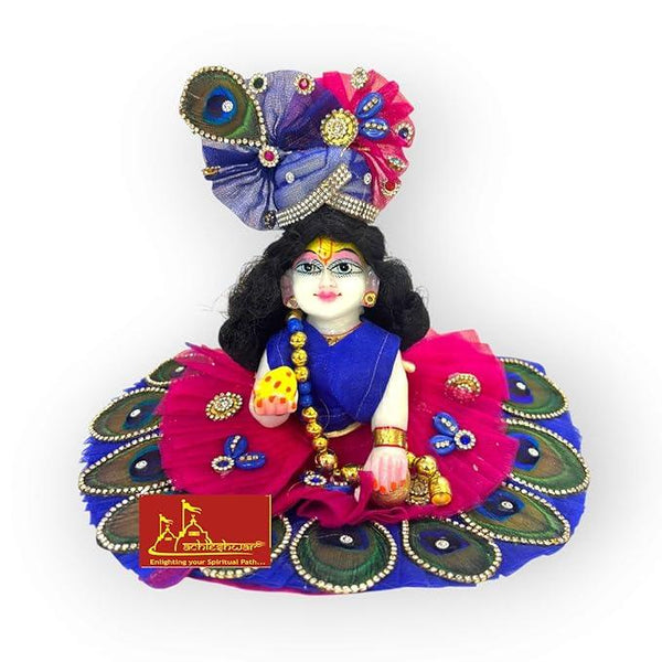 Ladoo Gopal Shinning Black Hair (4 No) - Achleshwar