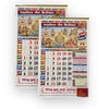 Padmoday Jain panchang 2025 wall calendar set with two date-grid posters