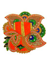 Laddu Gopal poshak/Dress | Bal Gopal Poshak Handmade Peacock Feather Embroidered Dress Size 0 to 6 - Achleshwar