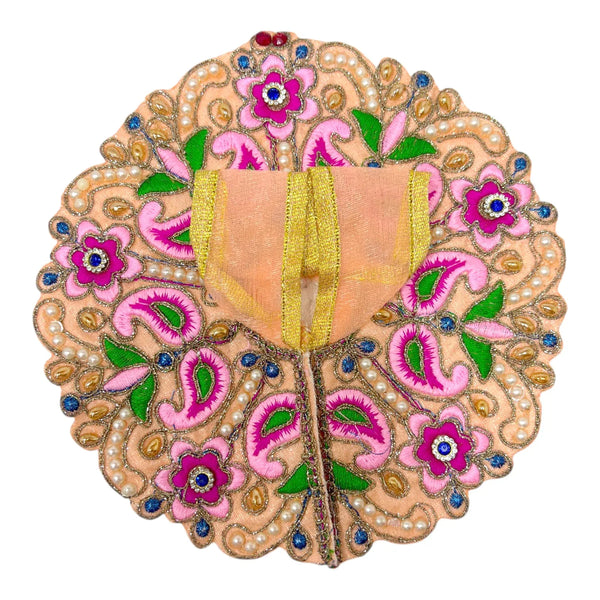 Laddu Gopal poshak/Dress | Bal Gopal Poshak Handmade Flower Embroidered Dress Size 0 to 6 - Achleshwar