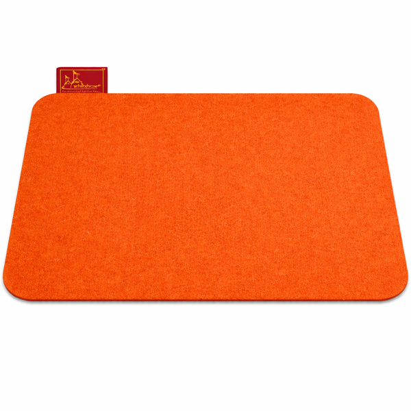 orange woolen aasan 23x27