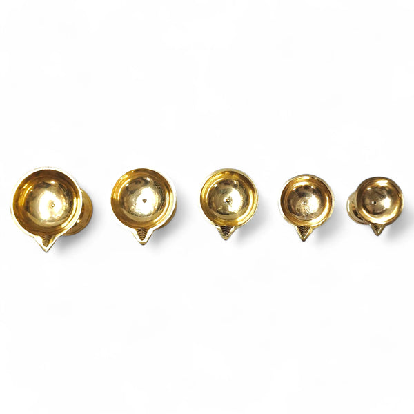 Golden Brass Diya For Pooja - Achleshwar