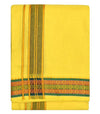 Pure cotton special dhoti set Yellow colour along angvastra - Achleshwar