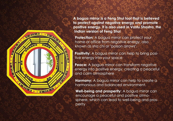 Plus Value Feng Shui Pakua Bagua Vastu Mirror Positive Energy - Achleshwar