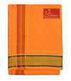 Pure Cotton Special Dhoti Orange Colour - Achleshwar