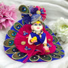 Small Vaijyanti Mala for God Idol Small Mala Garland Haar for Car Idols, Moti Mala for Statue, Figurines, 7 cm - Achleshwar