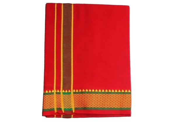 Pure cotton best quality Lungi Red colour - Achleshwar