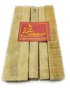 Mango wood sticks for hawan, packaged stack of light tan blocks
