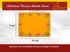 Yellow Pooja Velvet Chowki Aasan. - Achleshwar