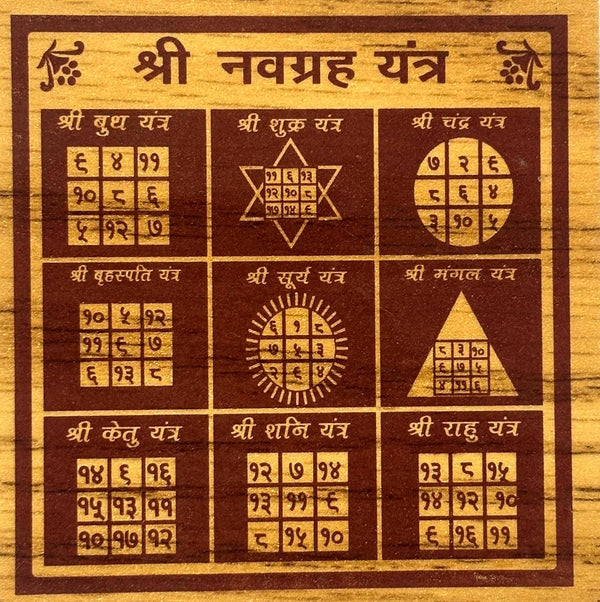 Achleshwar Shree Navgrah Bhojpatra Yantra