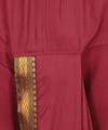 Pure Cotton Readymade Dhoti With Pocket Red Colour Free size - Achleshwar