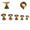Achleshwar Golden Brass Diya For Pooja