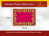 Designer Velvet Embroidered Pooja Aasan Cloth 10X16 inch Pink | Chowki Aasan for God Idol