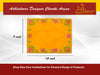Yellow Pooja Velvet Chowki Aasan. - Achleshwar