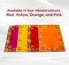 Designer Orange Velvet Embroidered Pooja Aasan Cloth - Achleshwar