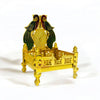 Laddu Gopal Brass Singhasan Gold Plated for Laddu Gopal - Achleshwar
