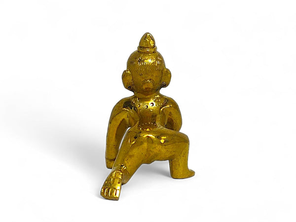 Brass Krishna Idol for Puja and Mandir