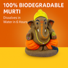 Cow Dung Ganesha Idol – Eco-Friendly Gobar Ganpati for Home, Office, Car, Shop & Factory | 100% Biodegradable Murti (Dissolves in Water in 6 Hours) 19 x 15 x 10 cm