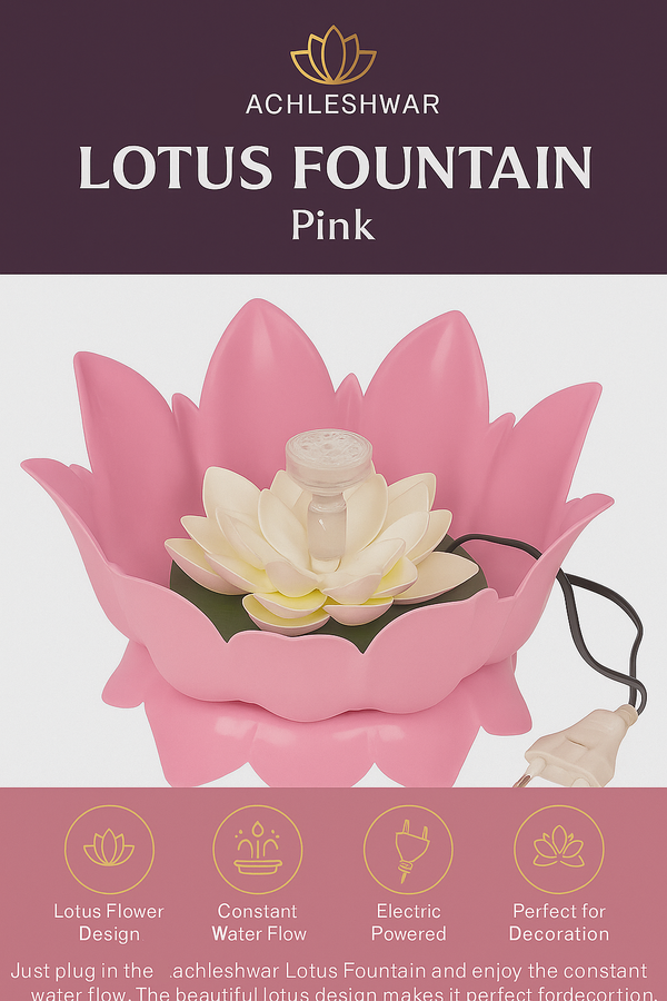 Premium Lotus Flower Water Fountain for Vastu & Peace