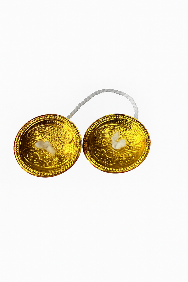 Manjeera Toy for Laddu Gopal | Small Divine Instrument for Krishna Idol | Miniature Pooja Accessory for Bal Gopal (1 Pair)