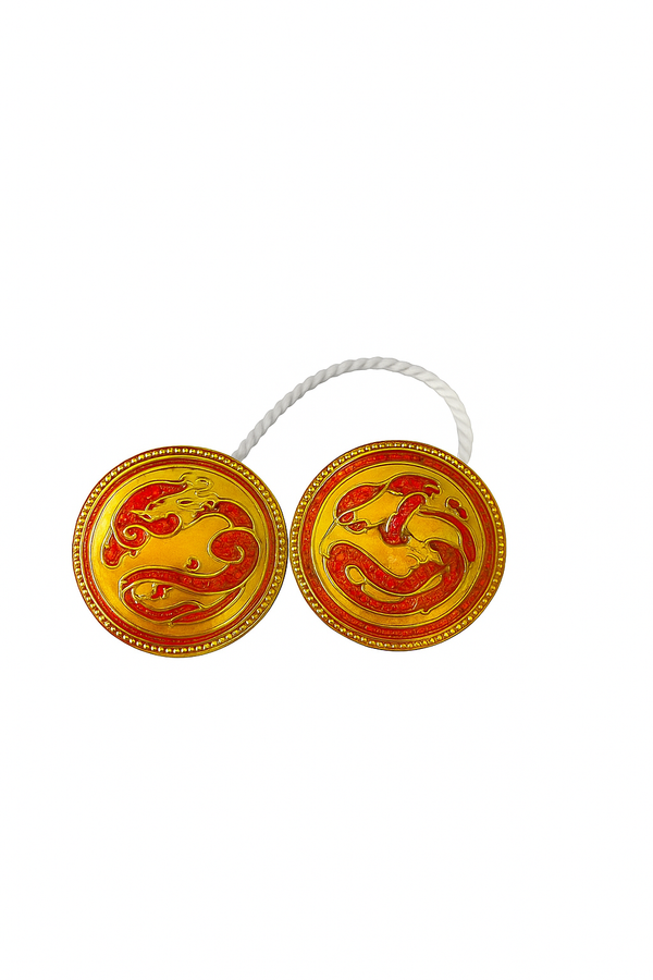 Manjeera Toy for Laddu Gopal | Small Divine Instrument for Krishna Idol | Miniature Pooja Accessory for Bal Gopal (1 Pair)