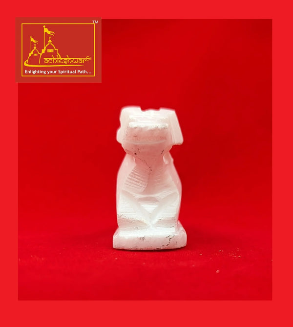 Nandi White Marble 1.5 Inch - Achleshwar