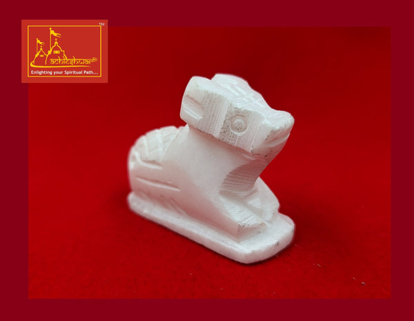 White Marble Nandi 2 Inch