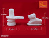 White Marble Shivling with Nandi